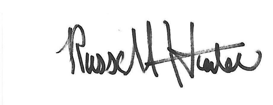 Russell Hunter signature